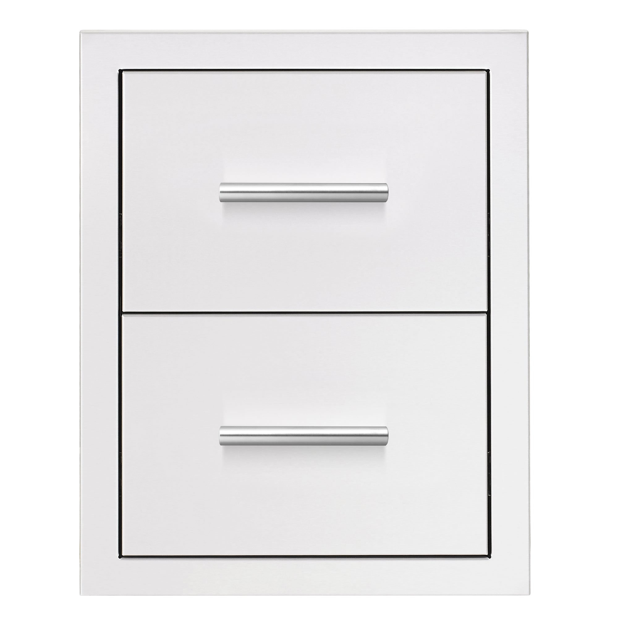 Summerset 17 Inch Double Storage Drawer – Stainless Steel Built-In Outdoor Kitchen Drawer