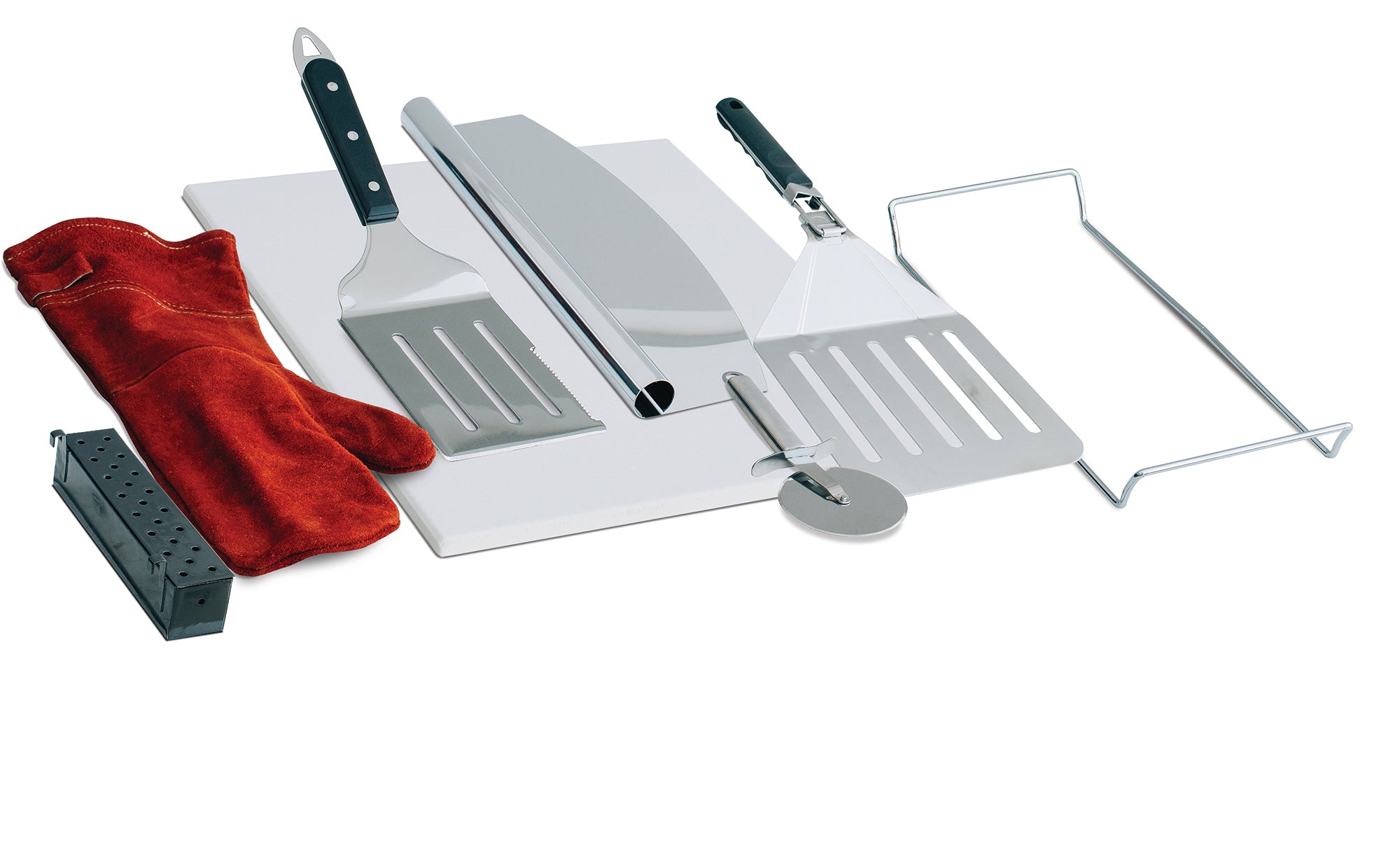 Summerset Pizza Oven Stone & Accessory Kit – 15" Pizza Stone, Paddle, Cutter & Glove